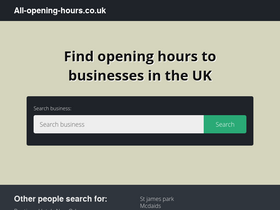all-opening-hours.co.uk-screenshot