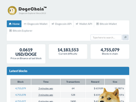 dogechain.info-screenshot