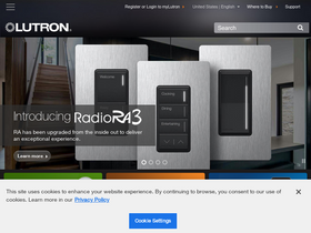lutron.com-screenshot-desktop