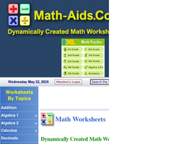math-aids.com-screenshot