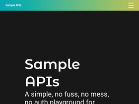 sampleapis.com-screenshot