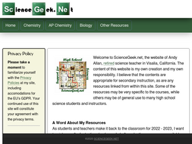 sciencegeek.net-screenshot